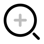 Zoom In Broken SVG Icon